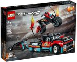 42106 LEGO® Technic™ Kaszkadőr teherautó és motor