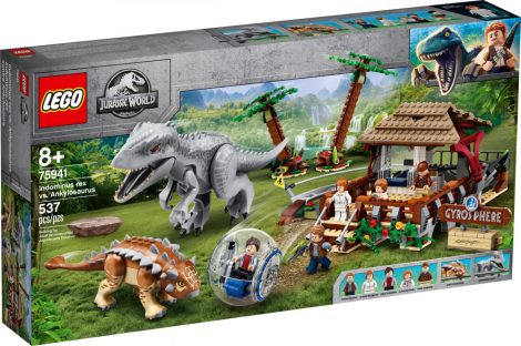75941 LEGO® Jurassic World™ Indomunius Rex az Ankylosaurus ellen
