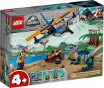   75942 LEGO® Jurassic World™ Velociraptor: Kétfedelű repülőgépes mentőakció