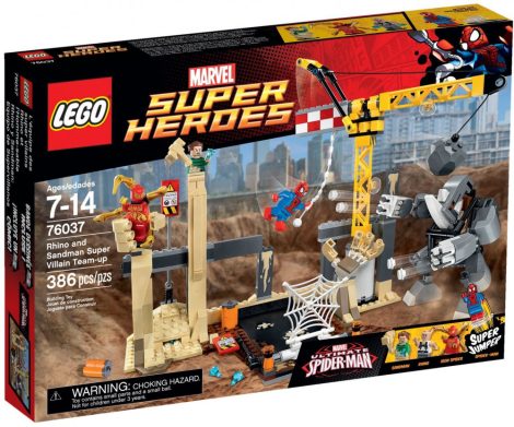 76037 LEGO® Marvel Super Heroes Rhino és a szuper gonosz Homokember egyesítik erőiket