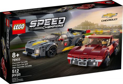76903 LEGO® Speed Champions Chevrolet Corvette C8.R Race Car és 1969 Chevrolet Corvette
