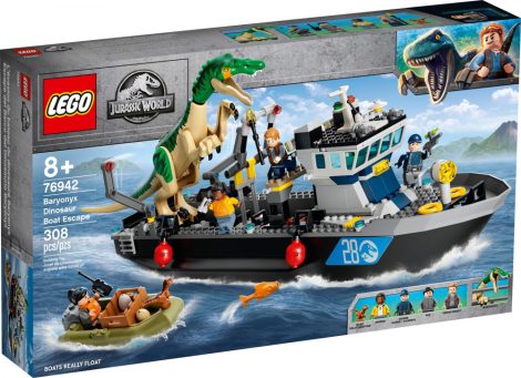 76942 LEGO® Jurassic World™ Baryonyx dinoszaurusz szökés csónakon