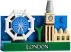 854012 LEGO® Kiegészítők London hűtőmágnes