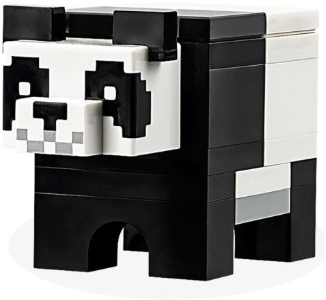 MINEPANDA02 LEGO® Alkatrész Minecraft™ panda