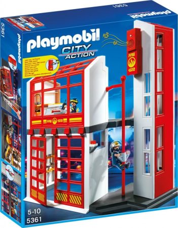 Playmobil City Action 5361 Tűzoltó parancsnokság riasztás jelzővel