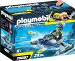   Playmobil Top Agents 70007 S.H.A.R.K. csapat rakéta vetős jetskije