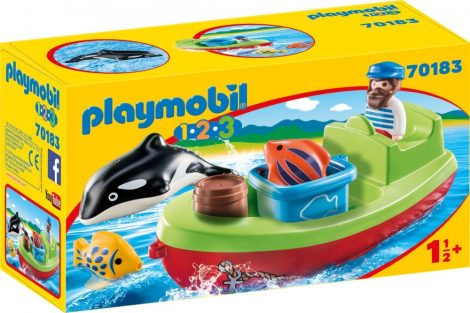 Playmobil 1.2.3 70183 Tengerész hajóval