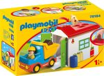 Playmobil 1.2.3 70184 Autó garázzsal