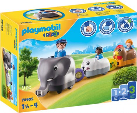 Playmobil 1.2.3 70405 Állatos vonat
