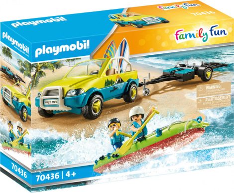 Playmobil Family Fun 70436 Strandautó utánfutóval és kenuval