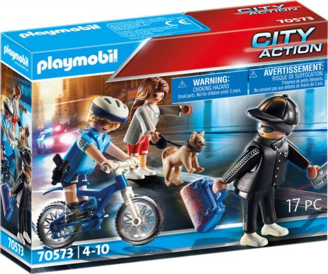 Playmobil City Action 70573 Rendőrségi bicikli: Zsebtolvaj nyomában