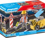 Playmobil City Action 71185 Útépítő betonvágóval