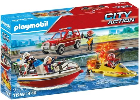 Playmobil City Action 71569 Tűzoltó vizi mentés