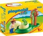 Playmobil 1.2.3 9121 Lány Dino bébivel