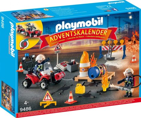 Playmobil Kiegészítők 9486 Tűzoltók bevetésen adventi naptár